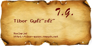Tibor Győző névjegykártya