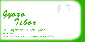 gyozo tibor business card